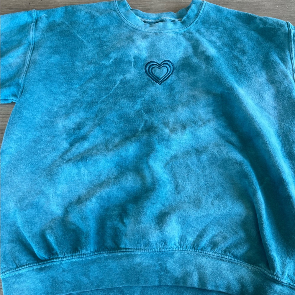 Kids Blue Heart Sweatshirt